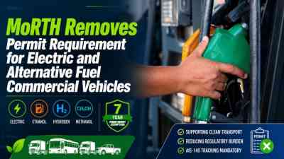 MoRTH Removes Permit Requirement for Electric and Alternative Fuel Commercial Vehicles